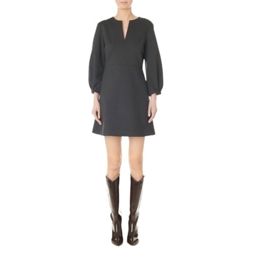 Tibi dress Bond dark gray stretch knit size 10